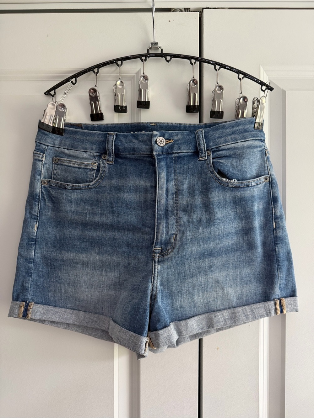 American Eagle High Rise Curvy Denim Shorts